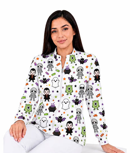 Cubrepolvo Médico para Dama Jack Skellington – Edición Halloween