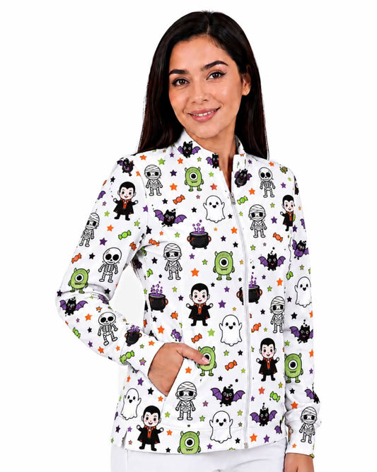 Cubrepolvo Médico para Dama Jack Skellington – Edición Halloween
