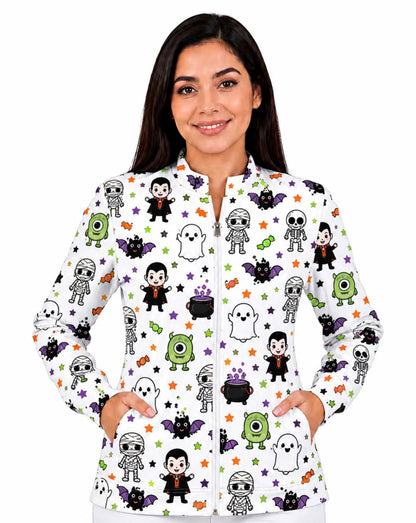 Cubrepolvo Médico para Dama Jack Skellington – Edición Halloween