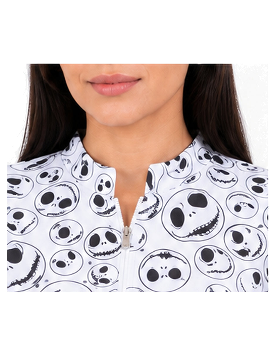 Cubrepolvo Médico para Dama Jack Skellington – Edición Halloween